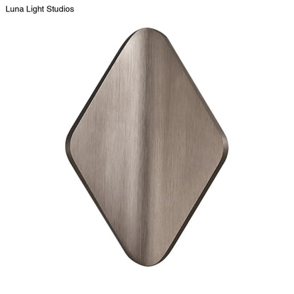 DecorBites™ DecorBites™ Modern Concave Metal Wall Sconce with LED in Black/Gold/Coffee for Living Room