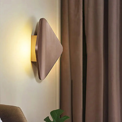 DecorBites™ DecorBites™ Modern Concave Metal Wall Sconce with LED in Black/Gold/Coffee for Living Room