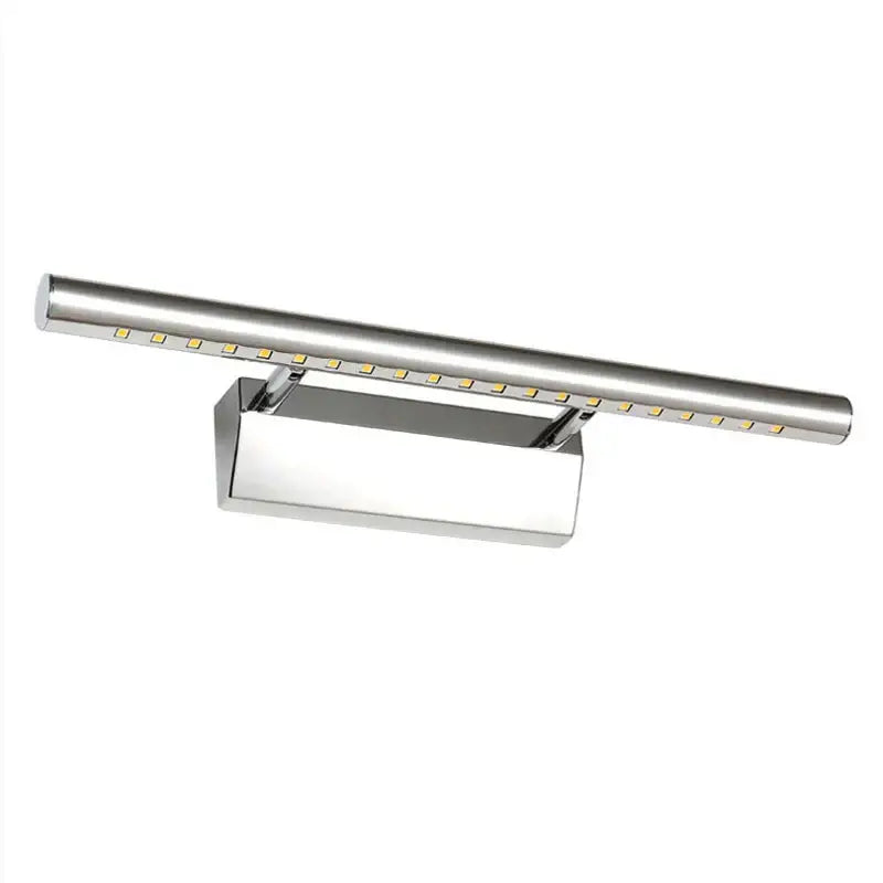 Modern chrome-finished led bathroom mirror light with sleek elongated bar design perfect for decorbites copper bathroom decor