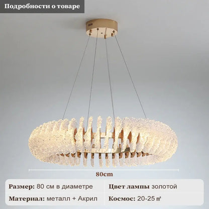 Modern coral flower crystal chandelier with gold-toned layered design and translucent acrylic petals for dining room decorbites coral flower