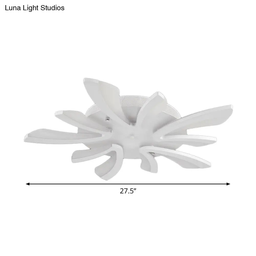 DecorBites™ DecorBites™ Modern Coral Semi Flush Mount Ceiling Light - 3/5/12-Head Acrylic Flushmount in Warm/White Light