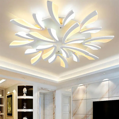 DecorBites™ DecorBites™ Modern Coral Semi Flush Mount Ceiling Light - 3/5/12-Head Acrylic Flushmount in Warm/White Light