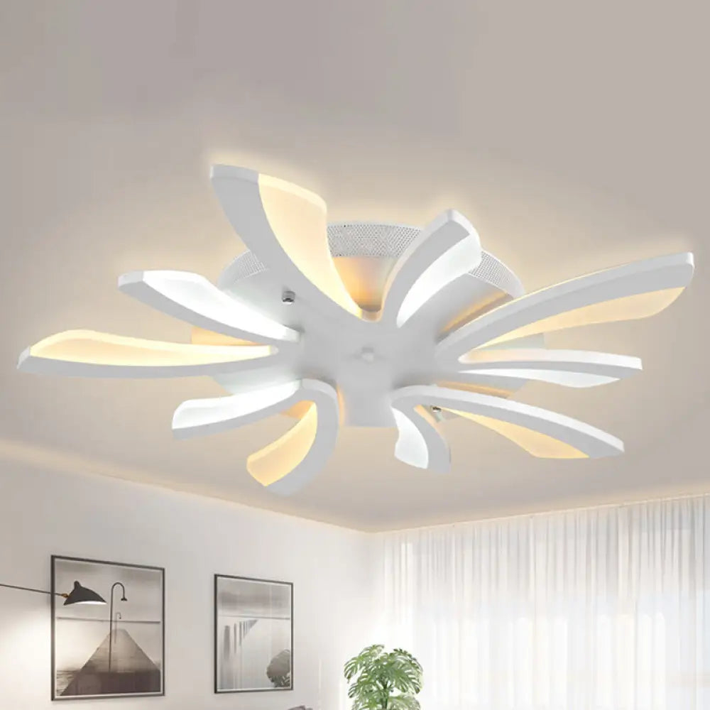 DecorBites™ DecorBites™ Modern Coral Semi Flush Mount Ceiling Light - 3/5/12-Head Acrylic Flushmount in Warm/White Light