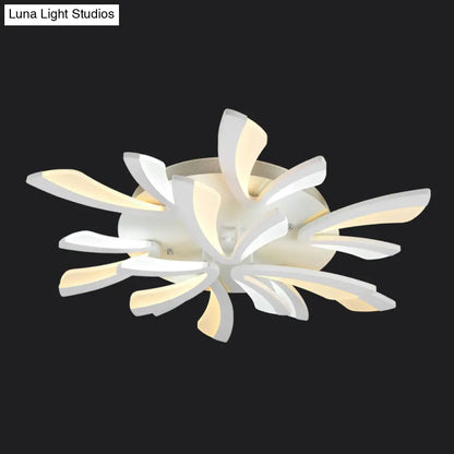 DecorBites™ DecorBites™ Modern Coral Semi Flush Mount Ceiling Light - 3/5/12-Head Acrylic Flushmount in Warm/White Light