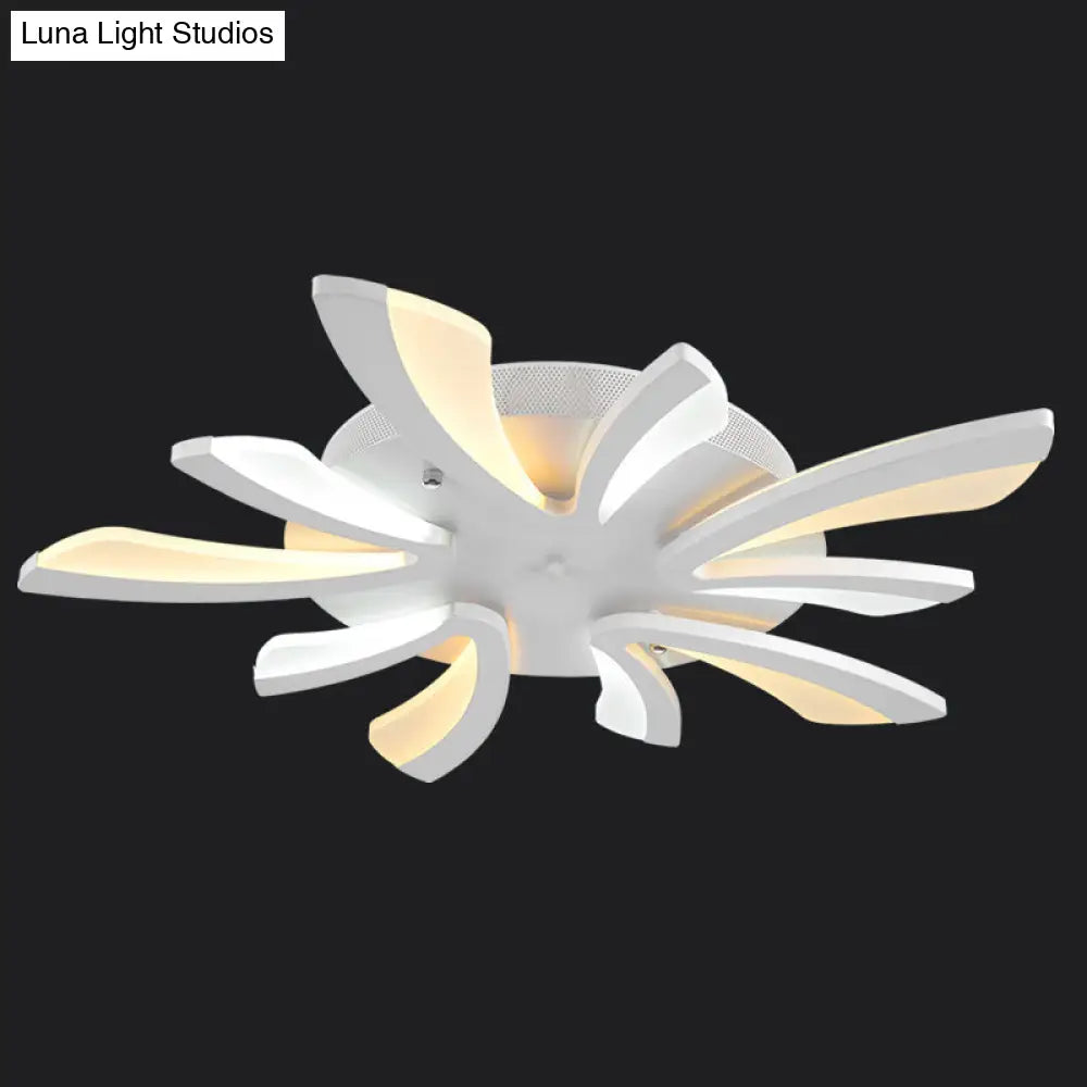 DecorBites™ DecorBites™ Modern Coral Semi Flush Mount Ceiling Light - 3/5/12-Head Acrylic Flushmount in Warm/White Light