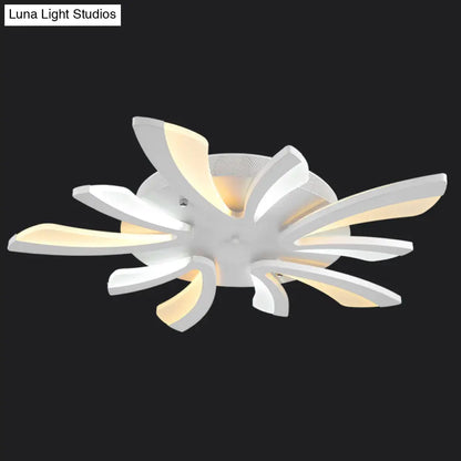 DecorBites™ DecorBites™ Modern Coral Semi Flush Mount Ceiling Light - 3/5/12-Head Acrylic Flushmount in Warm/White Light