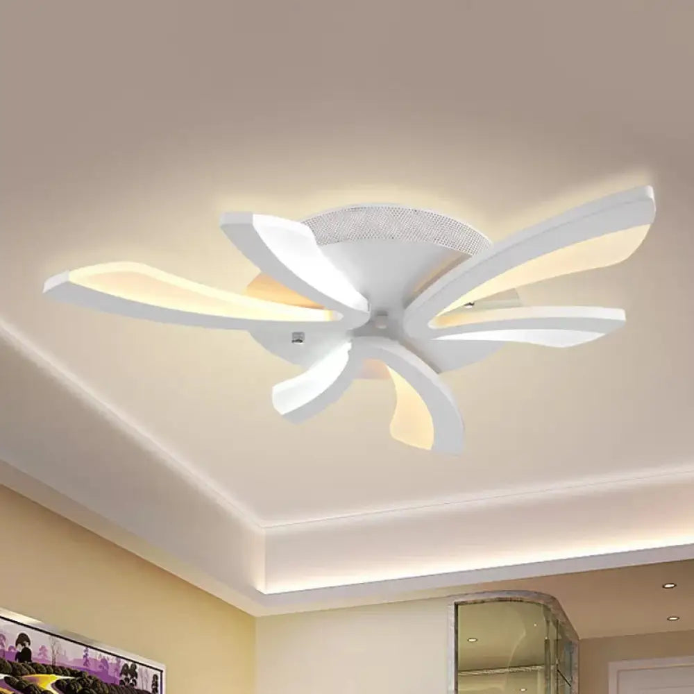 DecorBites™ DecorBites™ Modern Coral Semi Flush Mount Ceiling Light - 3/5/12-Head Acrylic Flushmount in Warm/White Light