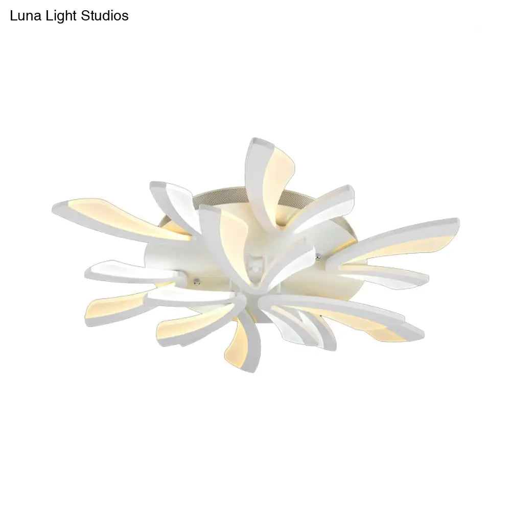 DecorBites™ DecorBites™ Modern Coral Semi Flush Mount Ceiling Light - 3/5/12-Head Acrylic Flushmount in Warm/White Light