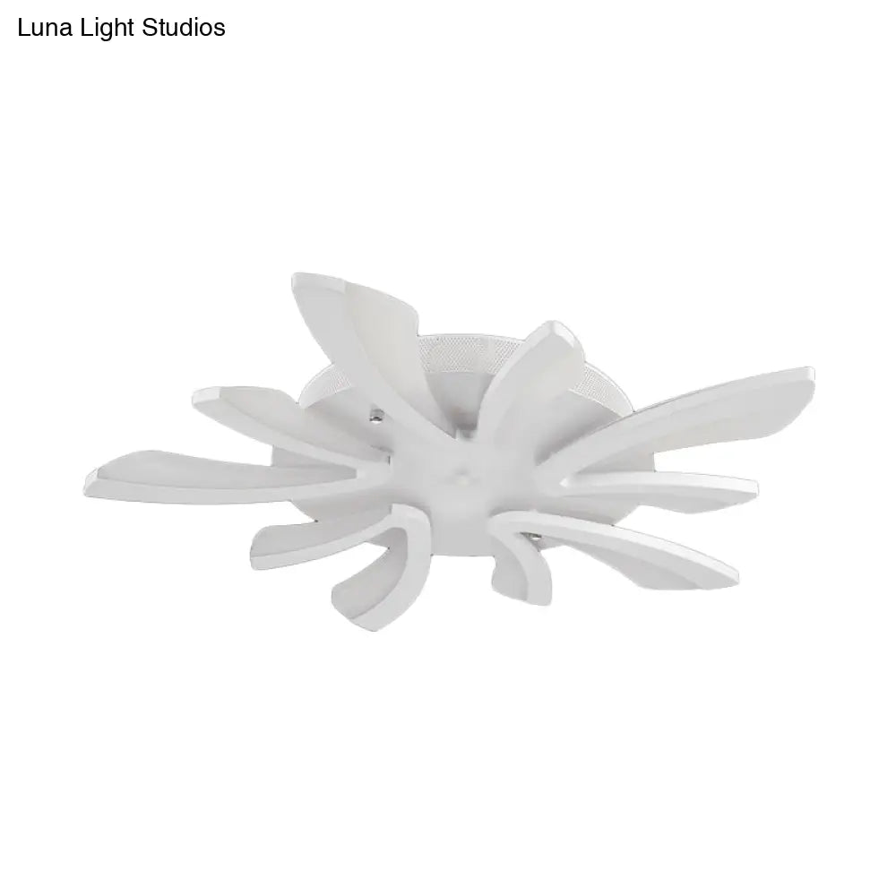 DecorBites™ DecorBites™ Modern Coral Semi Flush Mount Ceiling Light - 3/5/12-Head Acrylic Flushmount in Warm/White Light