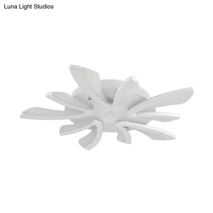 DecorBites™ DecorBites™ Modern Coral Semi Flush Mount Ceiling Light - 3/5/12-Head Acrylic Flushmount in Warm/White Light