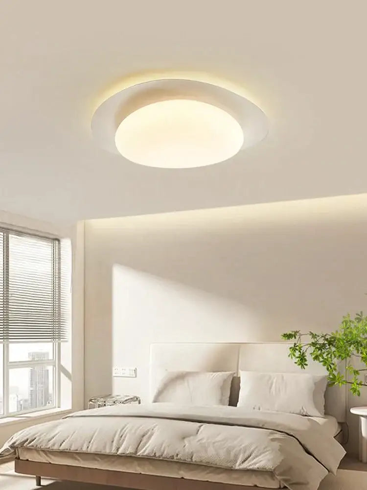 Modern cream style cobblestone ceiling light with soft white glow and minimalist design for bedroom decorbites ceiling light