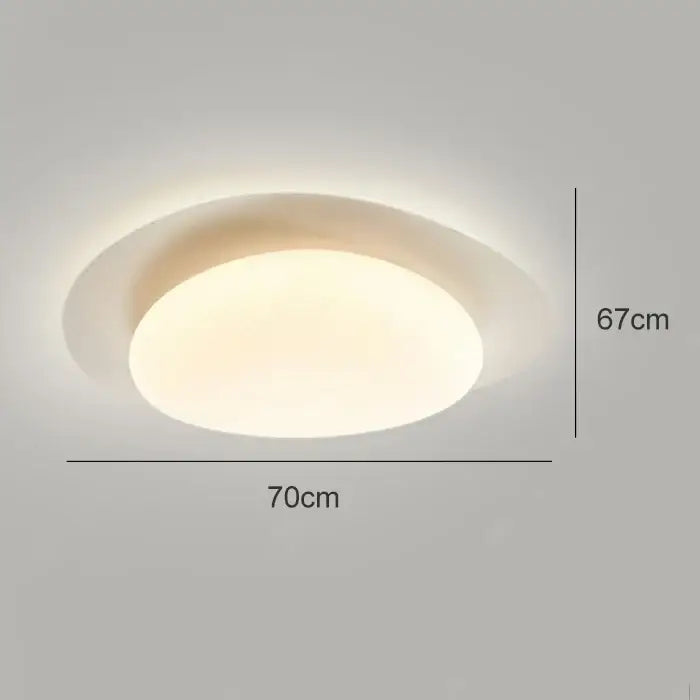 Modern cream style cobblestone ceiling light with a soft white diffused glow for bedroom decorbites cream style decor
