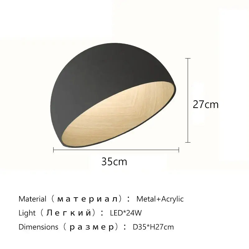 Modern cream wind led ceiling chandelier with black and light wood dome pendant lamp and sleek metal frame for living room decorbites cream wind