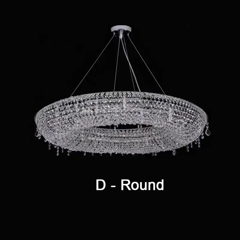 Modern crystal bird nest chandelier with clear crystals and teardrop accents for dining room pendant lighting