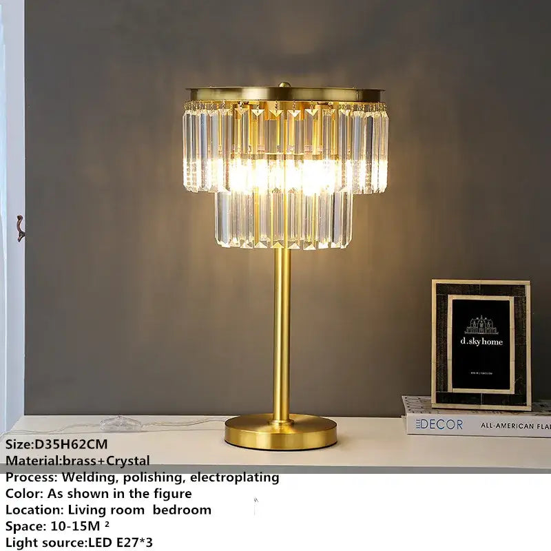 Modern floor lamp with golden brass base and cascading crystal prisms for elegant decorbites crystal brass floor lighting