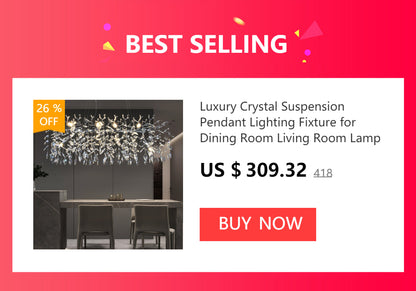 Modern Crystal Chandelier for Living Room or Bedroom - Chandelier