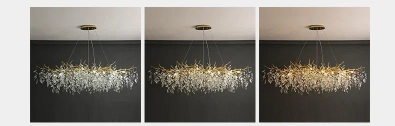Modern Crystal Chandelier with LED Lighting - Chandelier