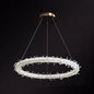 Modern Crystal Circle Chandelier for Restaurants - Pendant Lighting