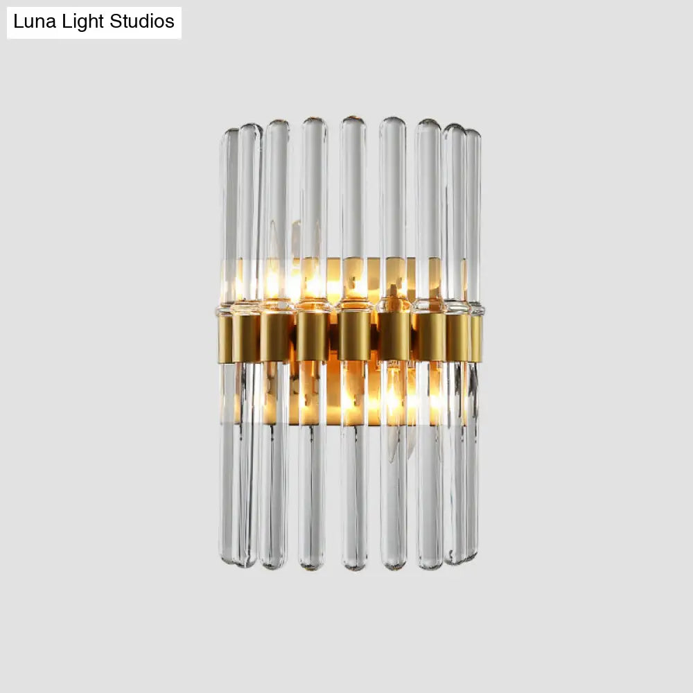 DecorBites™ DecorBites™ Modern Crystal Cylinder Wall Light with 2 Flush Mount Lights