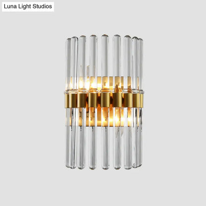 DecorBites™ DecorBites™ Modern Crystal Cylinder Wall Light with 2 Flush Mount Lights