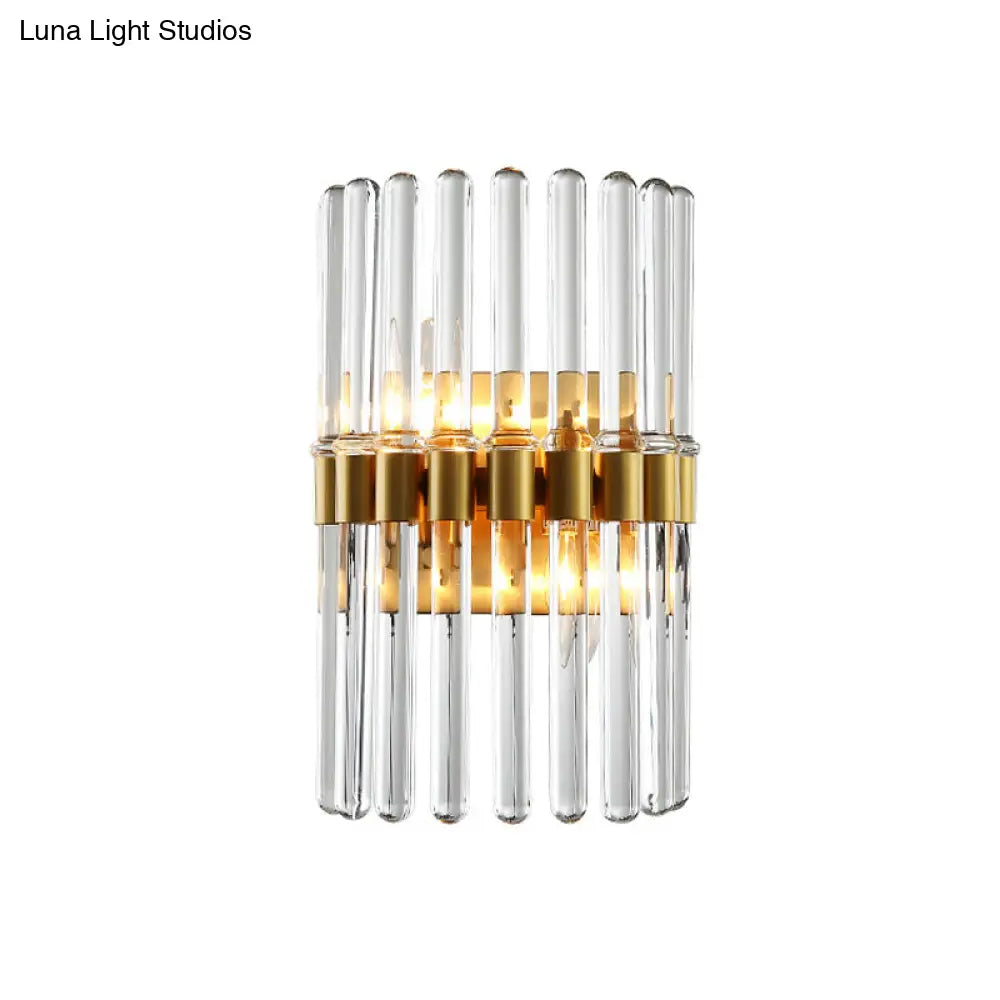 DecorBites™ DecorBites™ Modern Crystal Cylinder Wall Light with 2 Flush Mount Lights