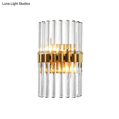 DecorBites™ DecorBites™ Modern Crystal Cylinder Wall Light with 2 Flush Mount Lights