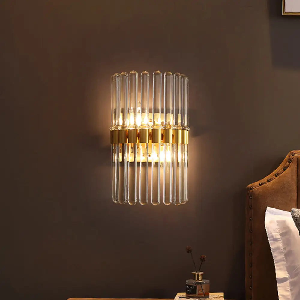 DecorBites™ DecorBites™ Modern Crystal Cylinder Wall Light with 2 Flush Mount Lights