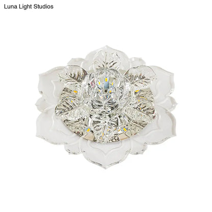 DecorBites™ DecorBites™ Modern Crystal Flush Mount LED Lighting for Corridor - Tiered Bloom Design