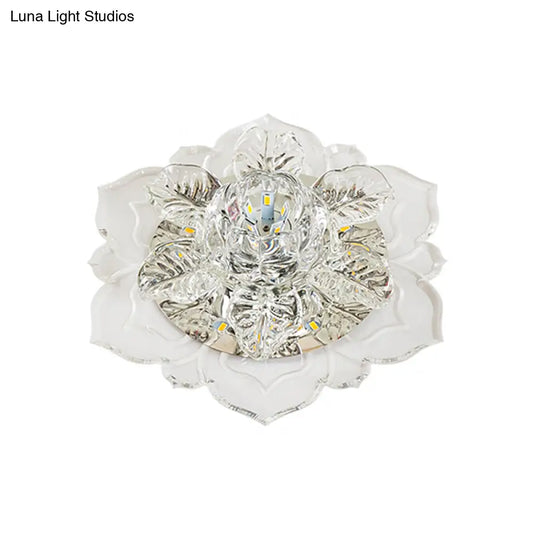 DecorBites™ DecorBites™ Modern Crystal Flush Mount LED Lighting for Corridor - Tiered Bloom Design