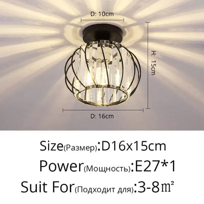 Modern crystal glass nordic led chandelier with gold and black metal frame and clear glass panels for dining room decorbites