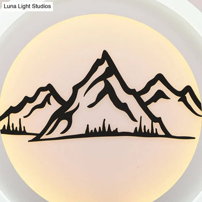 DecorBites™ DecorBites™ Modern Crystal LED Ceiling Light for Dining Rooms - Round Design, Flush Mount, White Finish