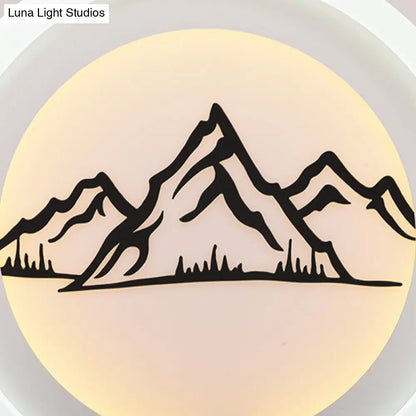 DecorBites™ DecorBites™ Modern Crystal LED Ceiling Light for Dining Rooms - Round Design, Flush Mount, White Finish