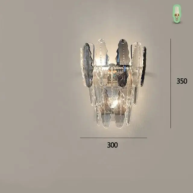 Modern crystal led chandelier with clear glass prisms and black accents for dining room decorbites crystal led lighting