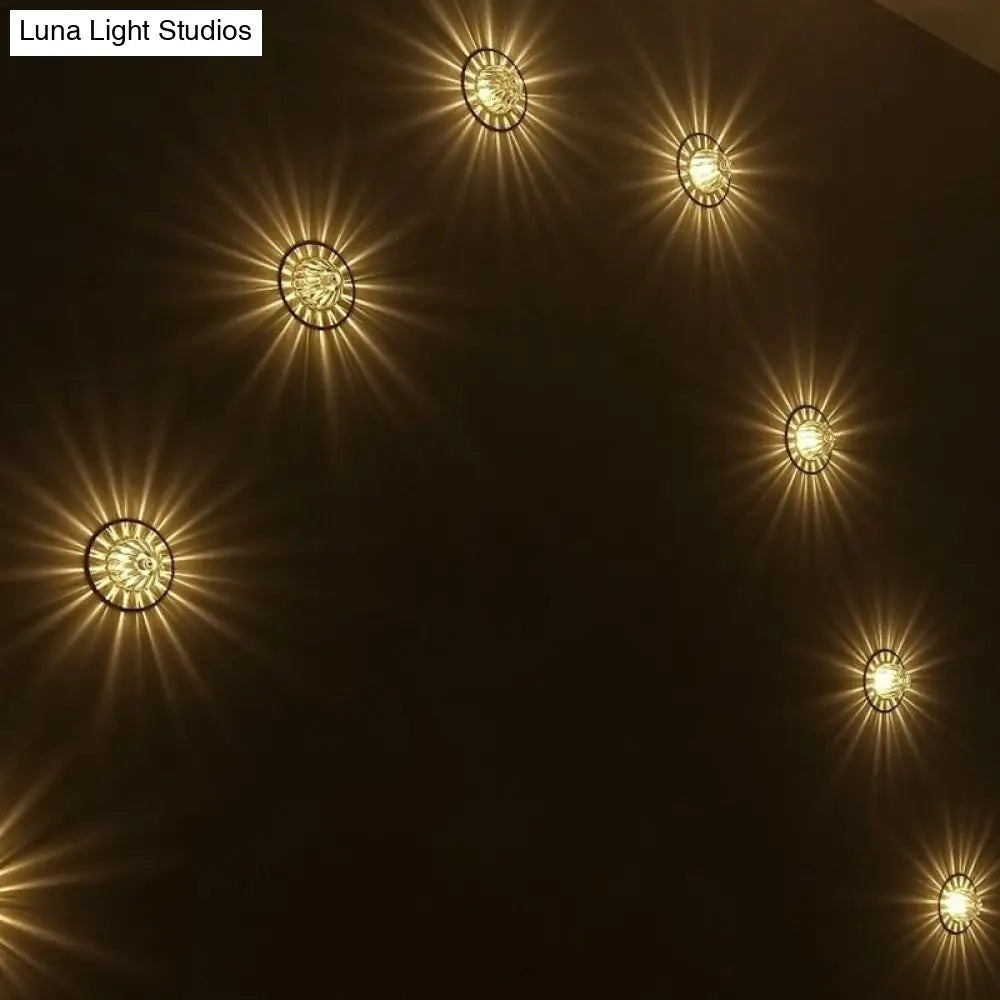 DecorBites™ DecorBites™ Modern Crystal LED Flush Mount Bowl Ceiling Light for Aisles