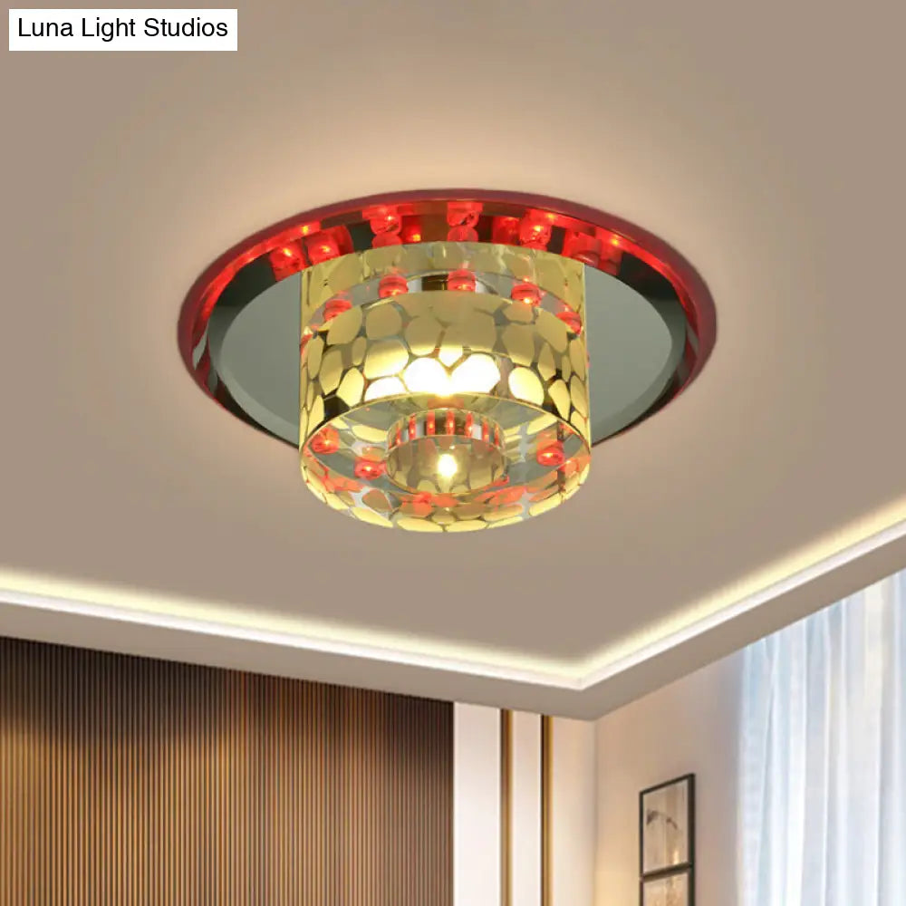DecorBites™ DecorBites™ Modern Crystal LED Flushmount Ceiling Light for Living Room