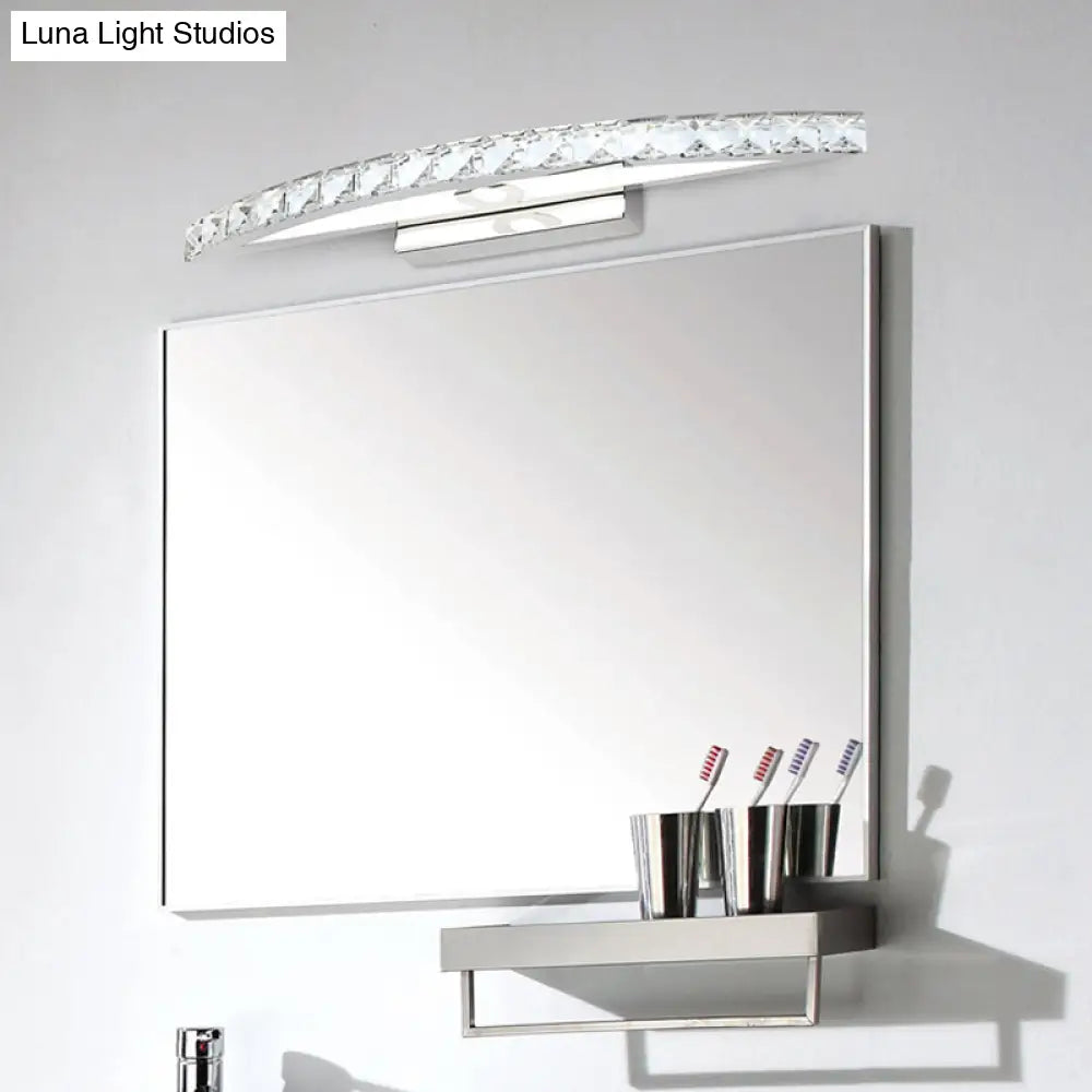 DecorBites™ DecorBites™ Modern Crystal LED Vanity Light for Bathroom Wall Mounting - Warm/White Light
