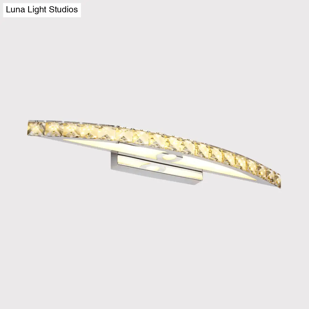 DecorBites™ DecorBites™ Modern Crystal LED Vanity Light for Bathroom Wall Mounting - Warm/White Light