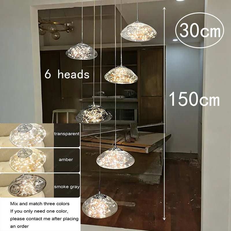 Modern Crystal Multi-Light Pendant Chandelier - Decorbites