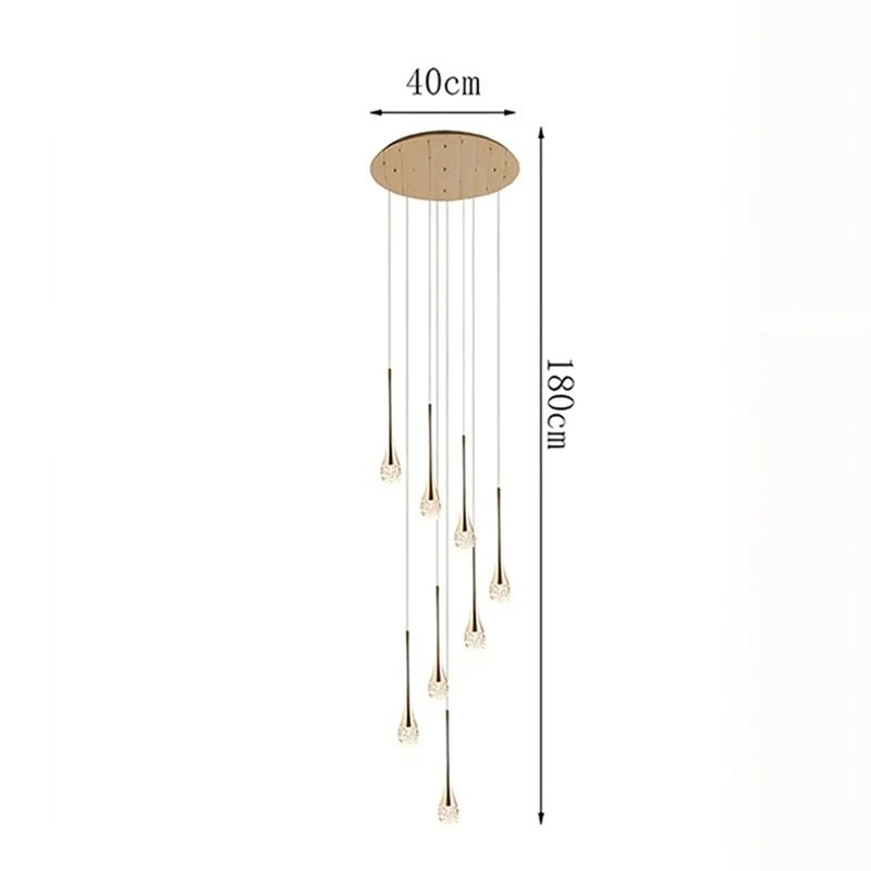 Modern Crystal Pendant Light With Adjustable Height - Decorbites