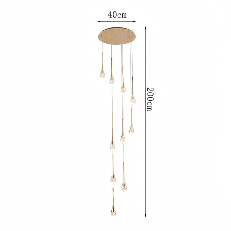 Modern Crystal Pendant Light With Adjustable Height - Decorbites