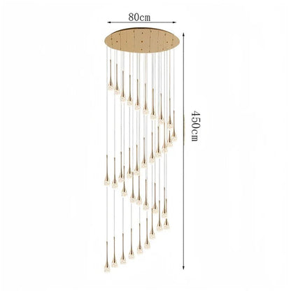Modern Crystal Pendant Light With Adjustable Height - Decorbites