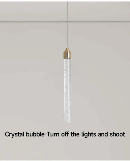Modern Crystal Pendant Light with Gold Fixtures - Home Decor - Neutral light / 35CM