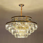 Modern Crystal Prism Pendant Light for Living Room