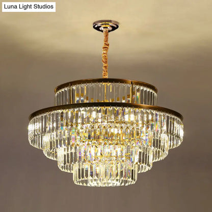 Modern Crystal Prism Pendant Light for Living Room