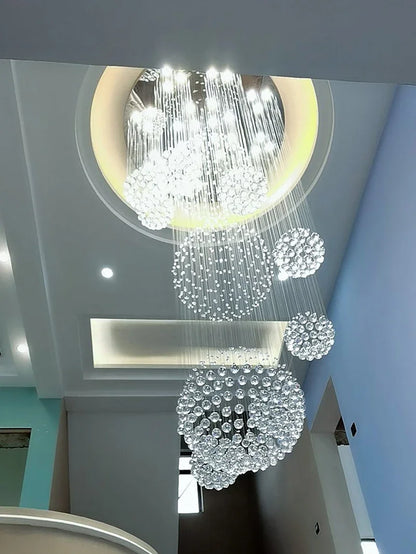 Modern Crystal Raindrop Chandelier - 13 Lights - Chandelier