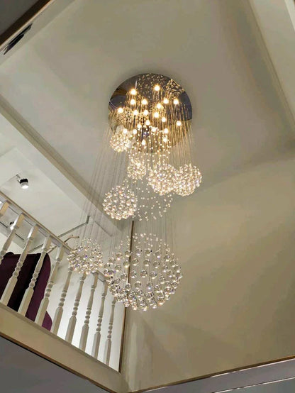 Modern Crystal Raindrop Chandelier - 13 Lights - Chandelier