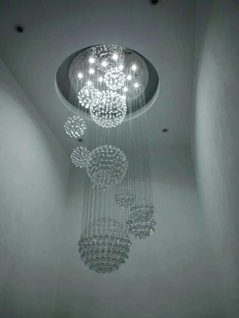 Modern Crystal Raindrop Chandelier - 13 Lights - Chandelier