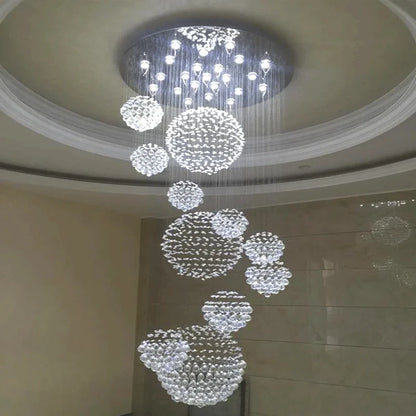 Modern Crystal Raindrop Chandelier - 13 Lights - Chandelier