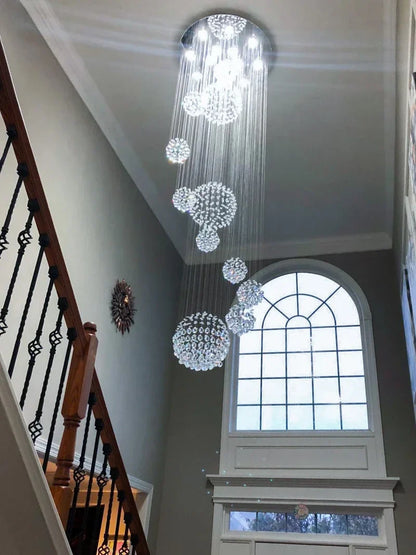 Modern Crystal Raindrop Chandelier - 13 Lights - Chandelier