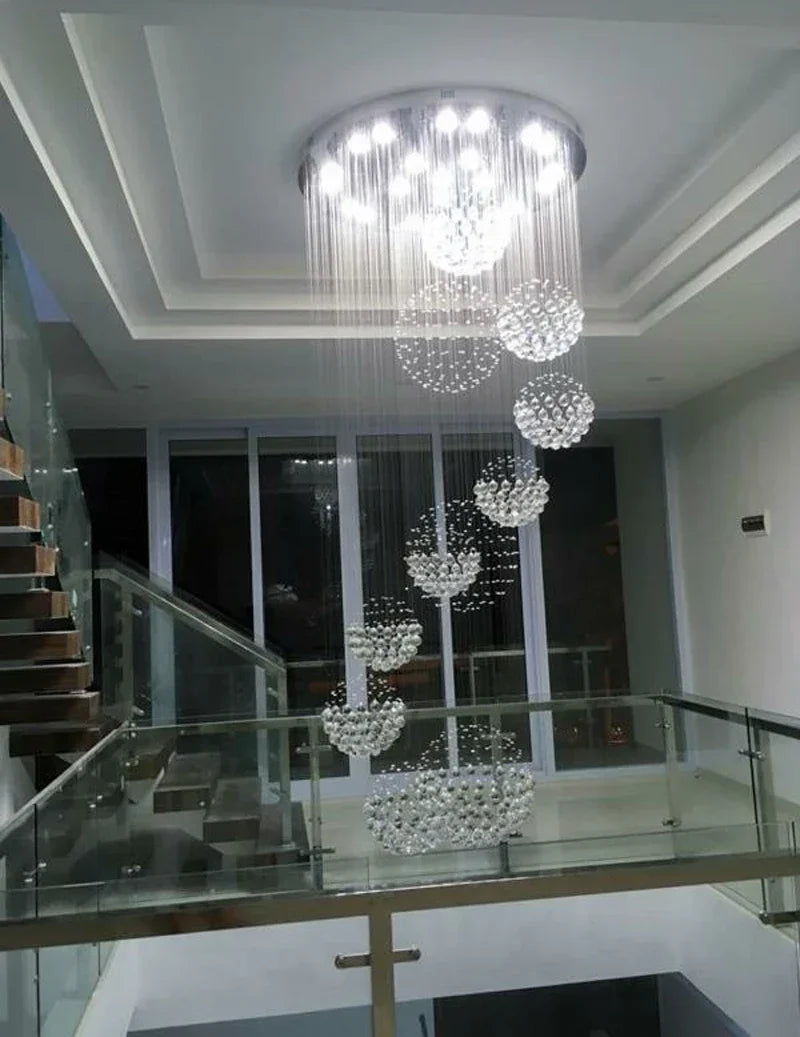 Modern Crystal Raindrop Chandelier - 13 Lights - Chandelier